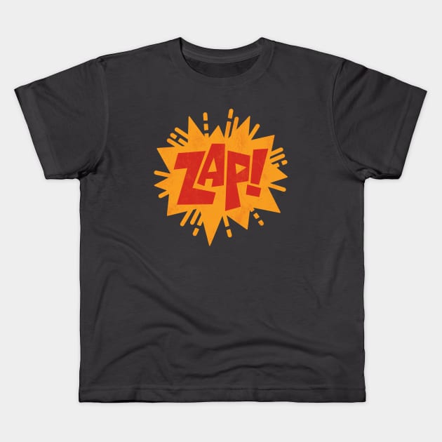 Zap! Kids T-Shirt by Jon Kelly Green Shop